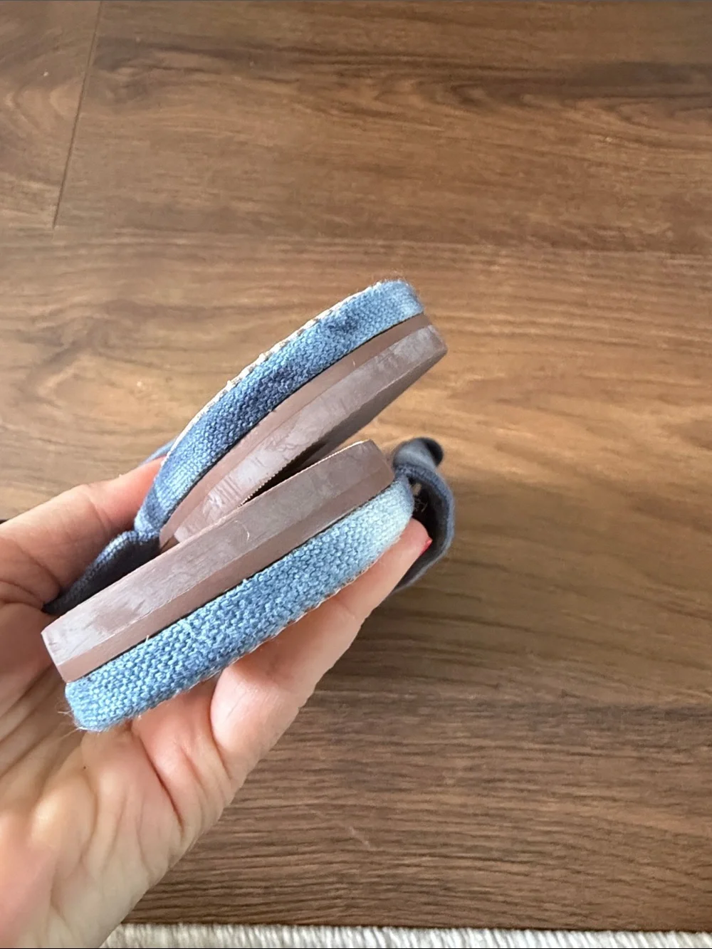 J. Crew Blue Tie-Dye Knotted Slide Mules